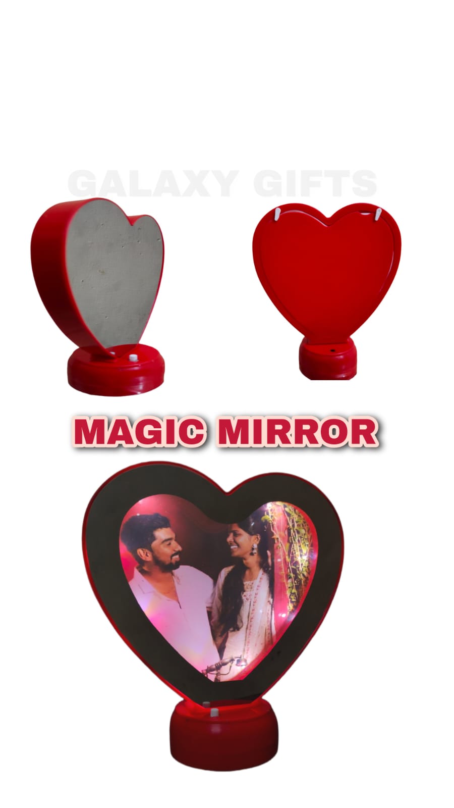 Customized Magic Mirror & Photo Frame with LED Light \ - YouTube